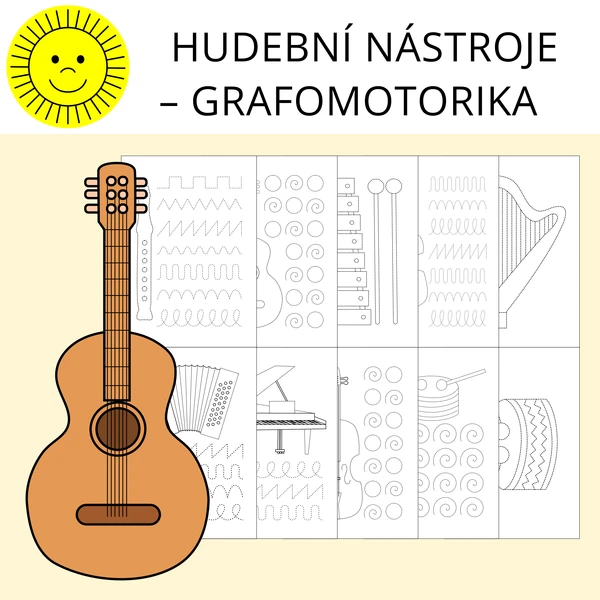 HUDEBNÍ NÁSTROJE – GRAFOMOTORIKA