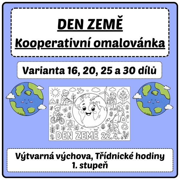 Den Země - Kooperativní omalovánka
