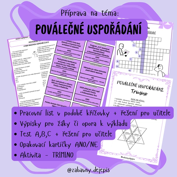 POVÁLEČNÉ USPOŘÁDÁNÍ