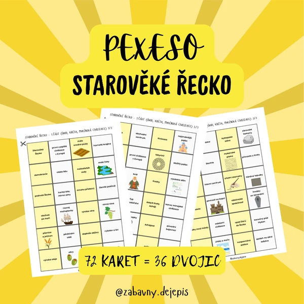 STAROVĚKÉ ŘECKO - PEXESO