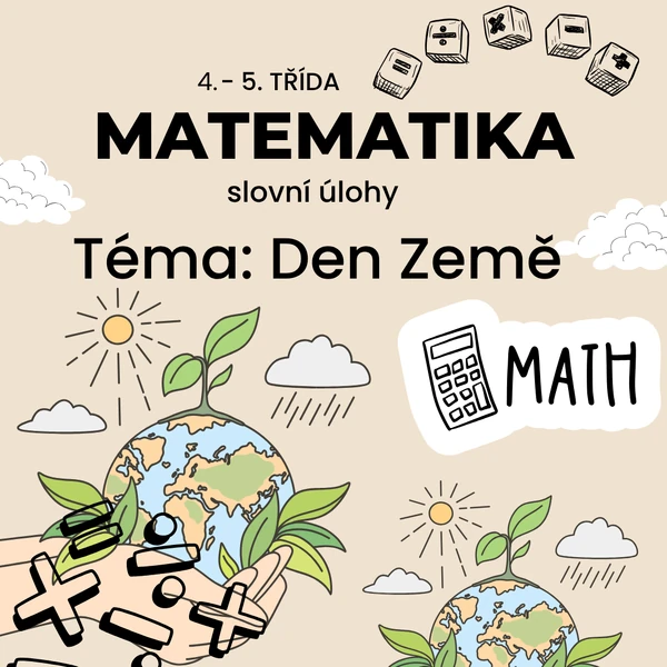 Den Země – slovní úlohy z matematiky 