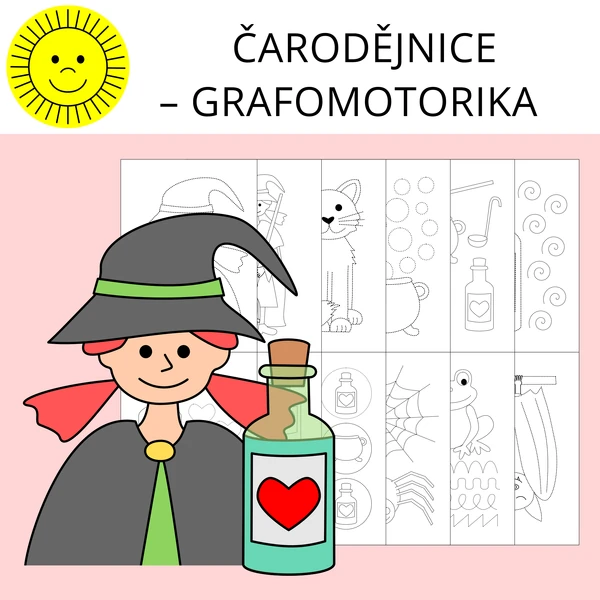 ČARODĚJNICE – GRAFOMOTORIKA