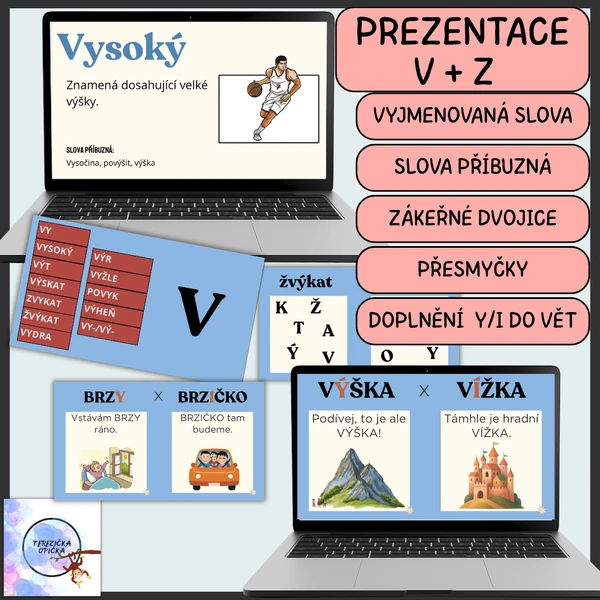Význam vyjmenovaných slov po V a po Z / prezentace / přesmyčky / zákeřné dvojice ...