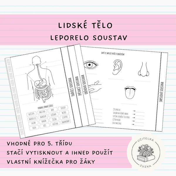 lidské tělo - leporelo