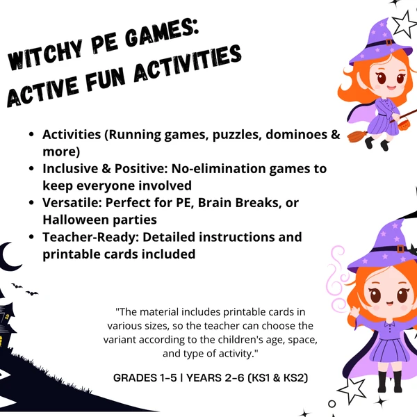 Witchy PE Games: 12 Active Fun Activities