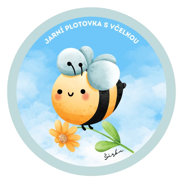 Jarní PLOTOVKA s včelkou