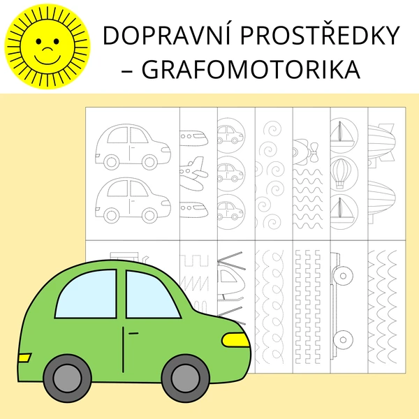 DOPRAVNÍ PROSTŘEDKY - GRAFOMOTORIKA