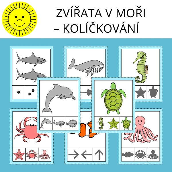 ZVÍŘATA V MOŘI – KOLÍČKOVÁNÍ