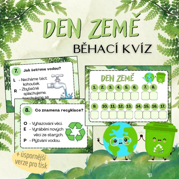 Den Země - běhací kvíz