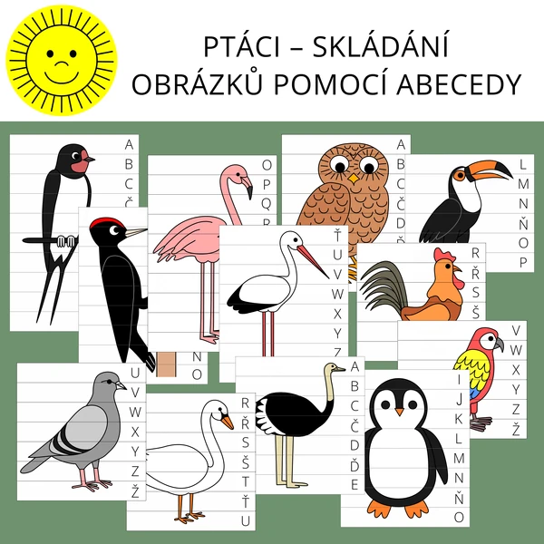 PTÁCI – SKLÁDÁNÍ OBRÁZKŮ POMOCÍ ABECEDY