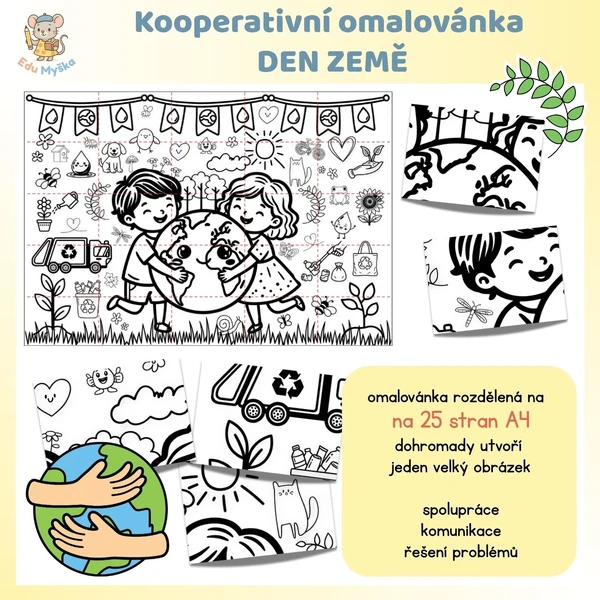 Kooperativní omalovánka DEN ZEMĚ