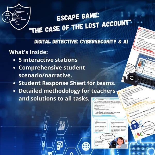 Cybersecurity Escape Room | AI & Digital Safety Detective Game