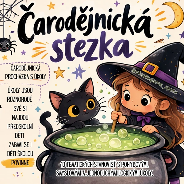 Čarodějnická stezka čarodějnice Elvíry