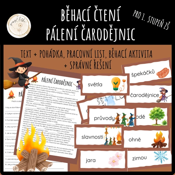 Běhací čtení - Pálení čarodějnic