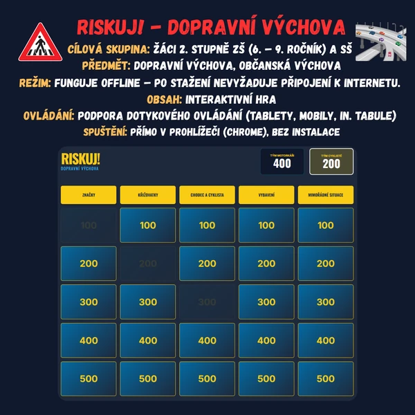 Riskuj! - Dopravní výchova