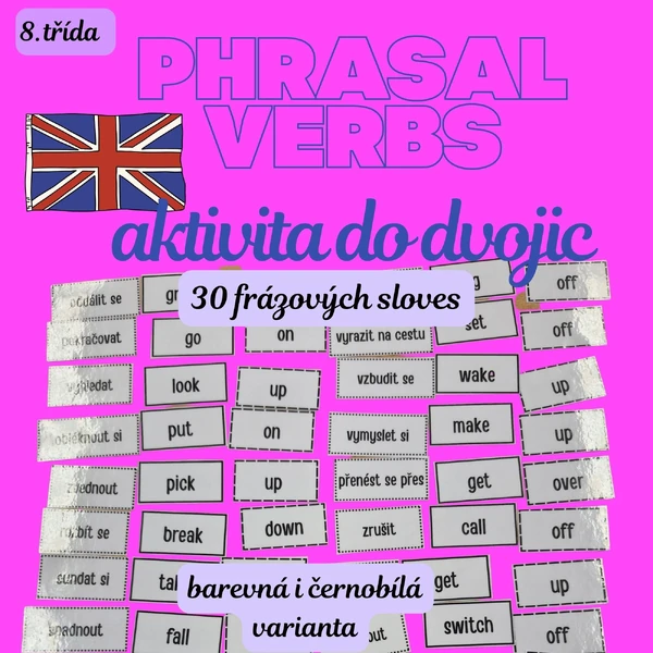 Phrasal verbs - aktivita k procvičení frázových sloves v angličtině