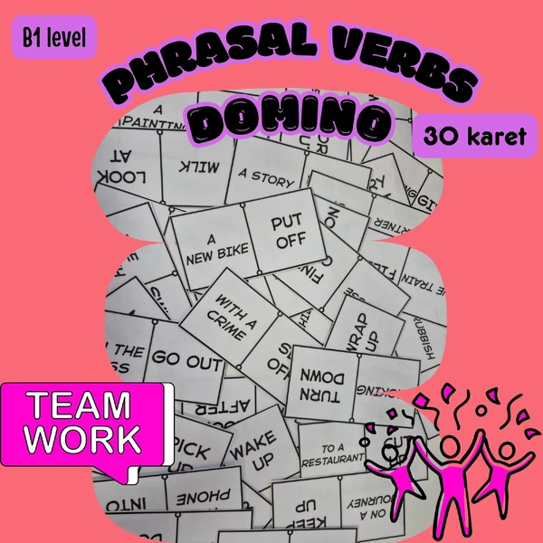 Phrasal verbs - domino, aktivita do dvojic k procvičení frázových sloves v angličtině