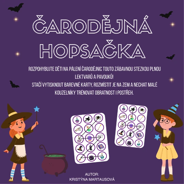 Čarodějná hopsačka - Čarodějnický pohybový chodníček