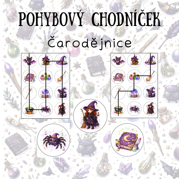Pohybový chodníček - Čarodějnice