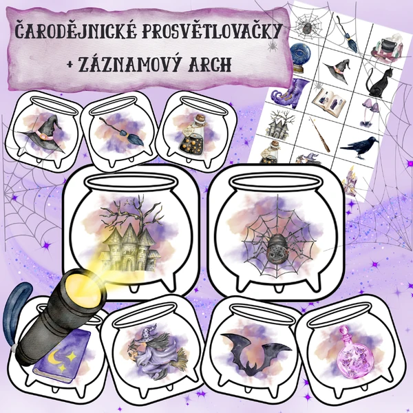 ČARODĚJNICE - PROSVĚTLOVACÍ OBRÁZKY