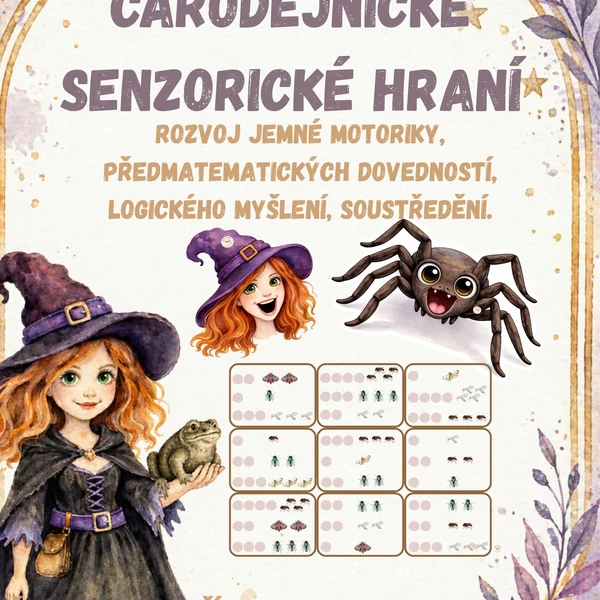 Čarodějnické senzorické hraní