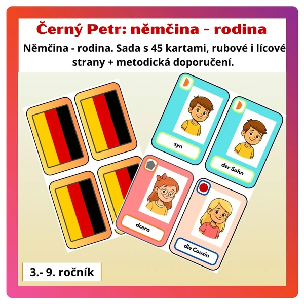 Němčina: Černý Petr - rodina