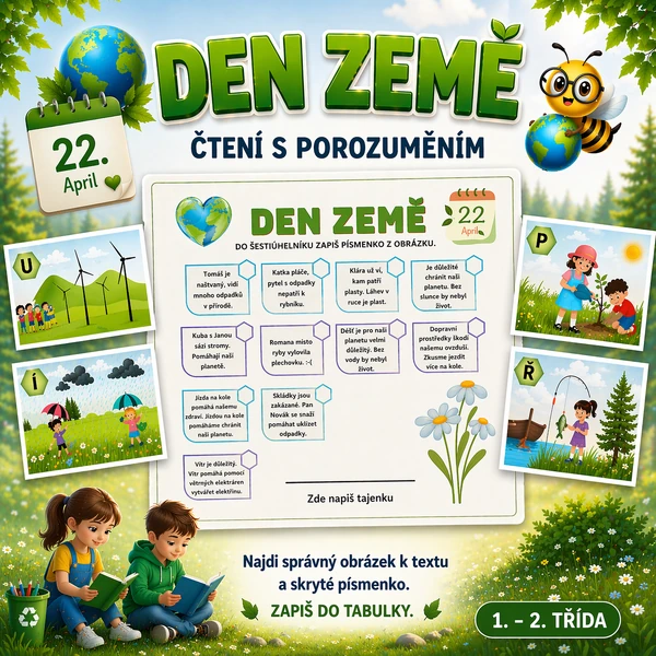 DEN ZEMĚ - ČTENÍ S POROZUMĚNÍM 