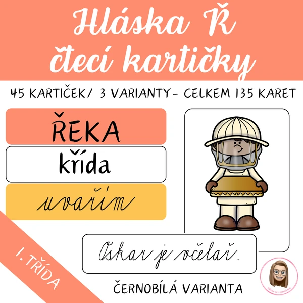 HLÁSKA Ř - čtecí kartičky