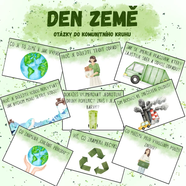 DEN ZEMĚ - OTÁZKY DO KOMUNITNÍHO KRUHU