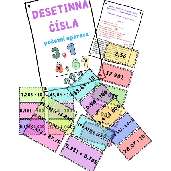 Desetinná čísla - početní operace