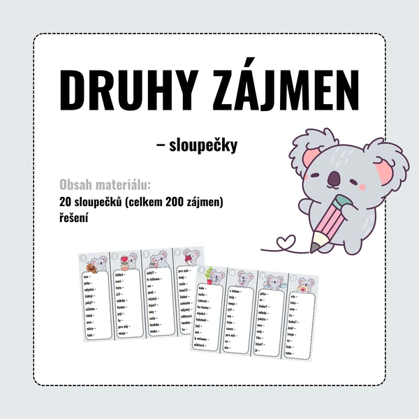 DRUHY ZÁJMEN – sloupečky