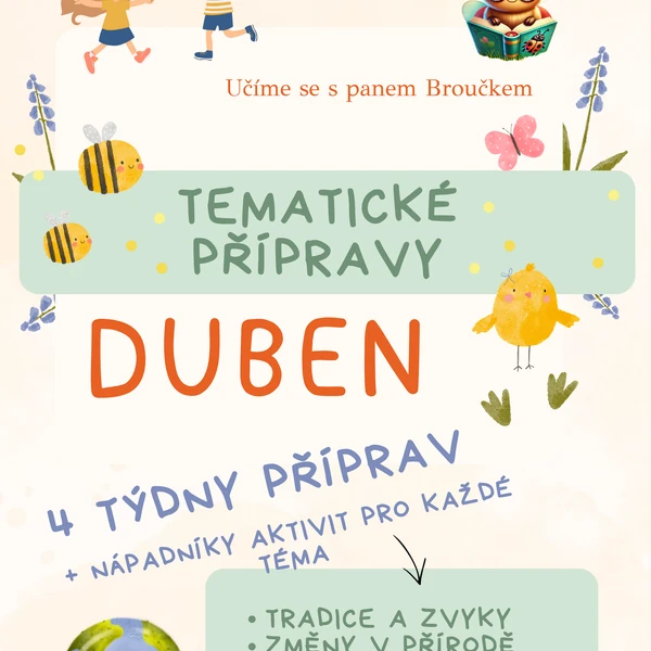 TEMATICKÉ PŘÍPRAVY – DUBEN