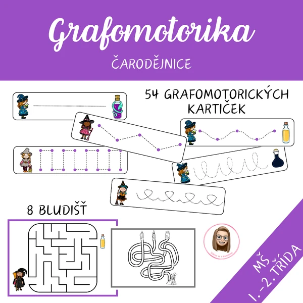 ČARODĚJNICE - grafomotorika