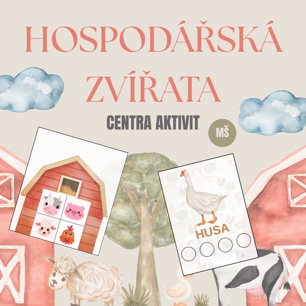 Hospodářská zvířata - centra aktivit