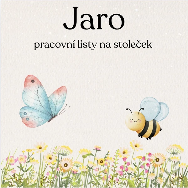Pracovní listy na stoleček - Jaro