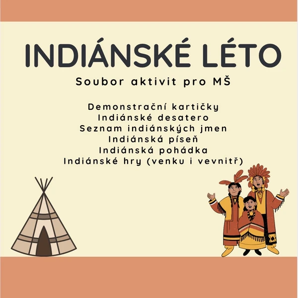 Indiánské léto- soubor aktivit pro MŠ