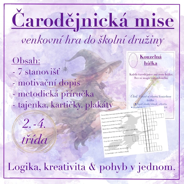 Čarodějnická mise- pálení čarodějnic (školní družina) 