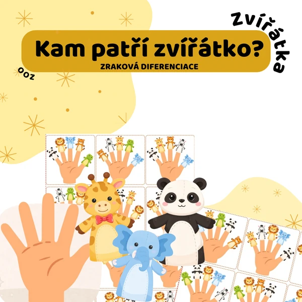 Kam patří zvířátko? - zraková diferenciace