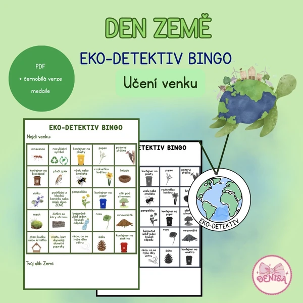 Den Země - bingo, učení venku