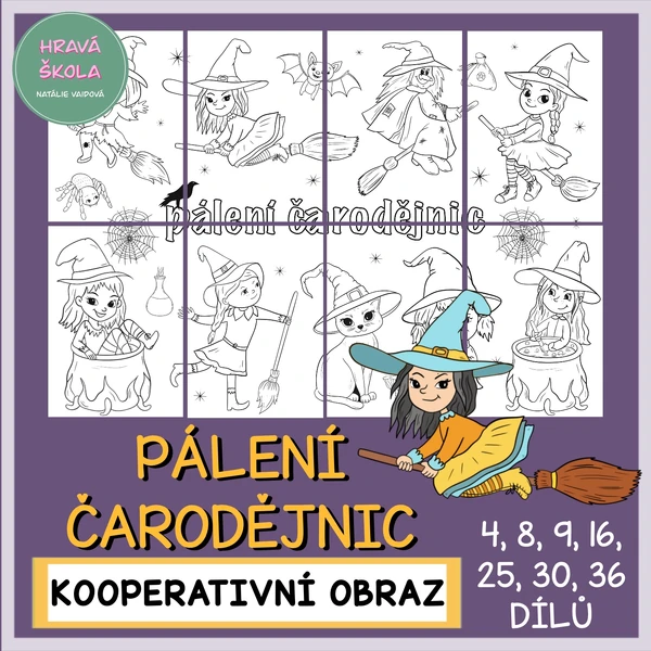 PÁLENÍ ČARODĚJNIC- KOOPERATIVNÍ OBRAZ
