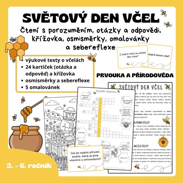 Světový den včel - soubor aktivit 