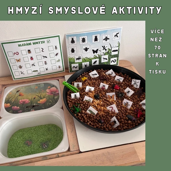 Smyslové aktivity (sensory play) HMYZ