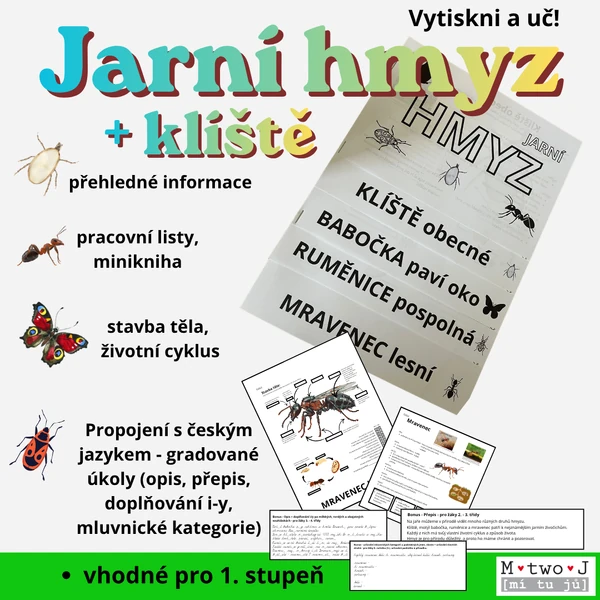 Jarní hmyz + klíště 