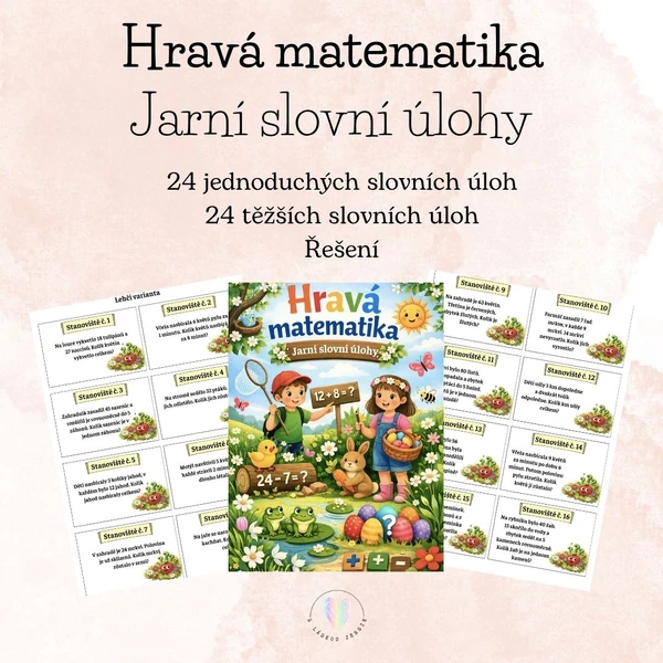 Hravá matematika - Jarní slovní úlohy