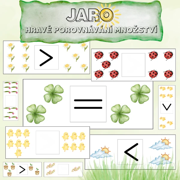 HRAVÉ POROVNÁVÁNÍ MNOŽSTVÍ - JARO