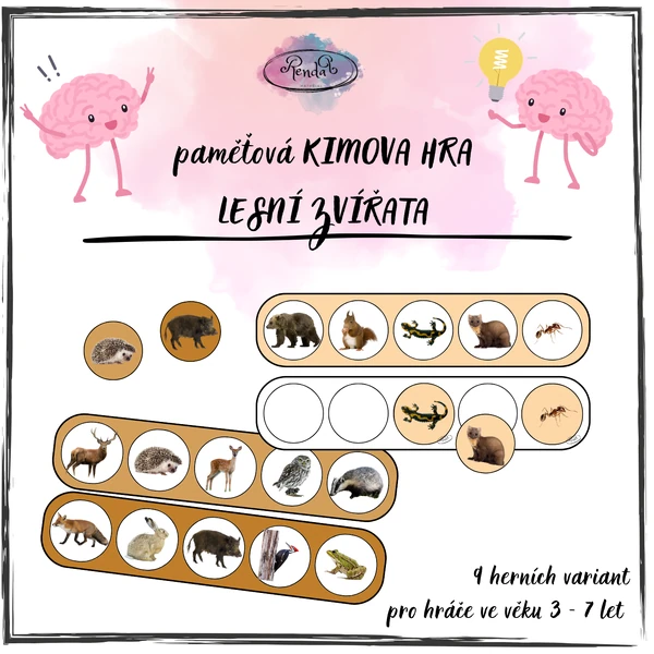 Kimova hra - Lesní zvířata