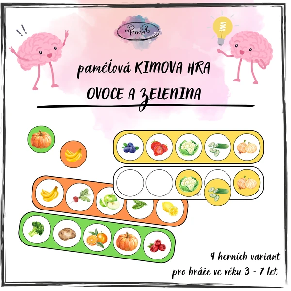 Kimova hra - Ovoce a zelenina