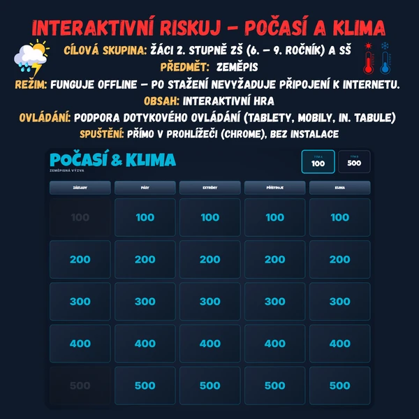 Riskuj - Počasí a klima