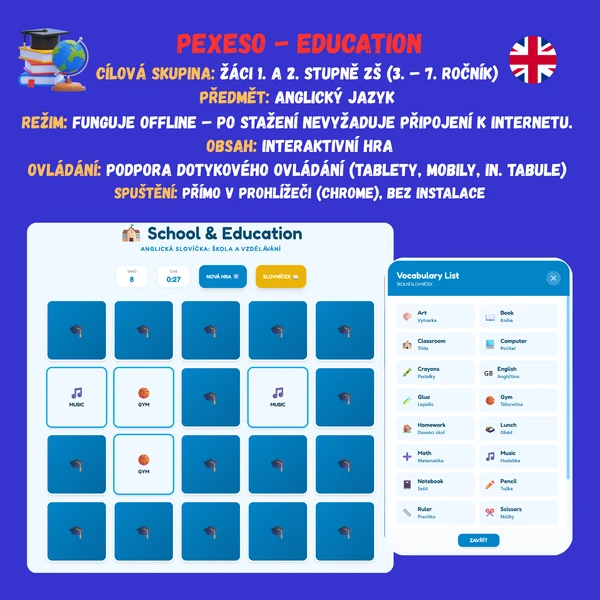 Pexeso - Education
