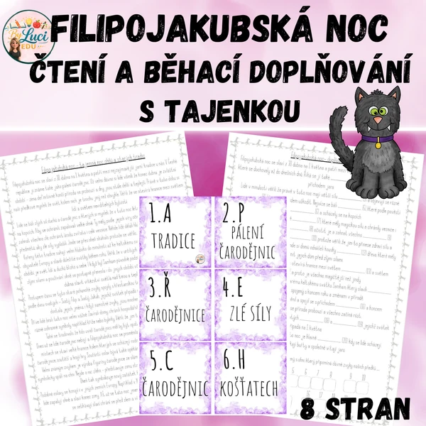 Filipojakubská noc - čtení a běhací doplňování 
